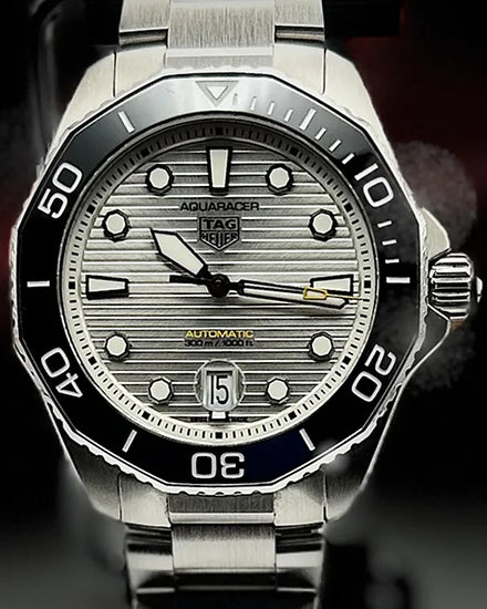 2022 TAG Heuer Aquaracer Professional 300M 43MM Grey Dial Steel Bracelet (WBP201C.BA0632)
