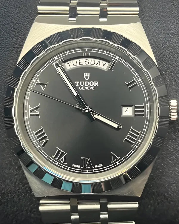 Tudor Royal 41MM Black Dial Steel Bracelet (28600)