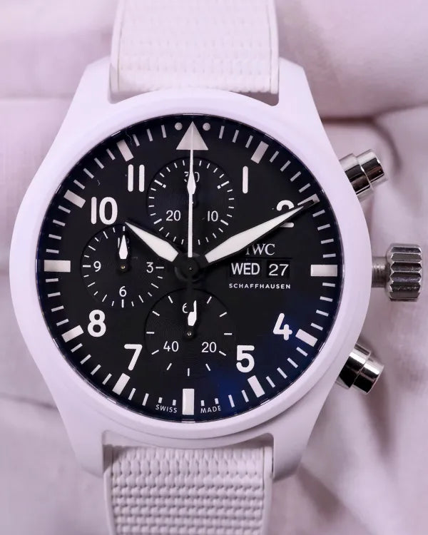 2023 IWC Schaffhausen Pilot Top Gun Edition “Lake Tahoe” 44.5MM Black Dial Rubber Strap (IW389105)