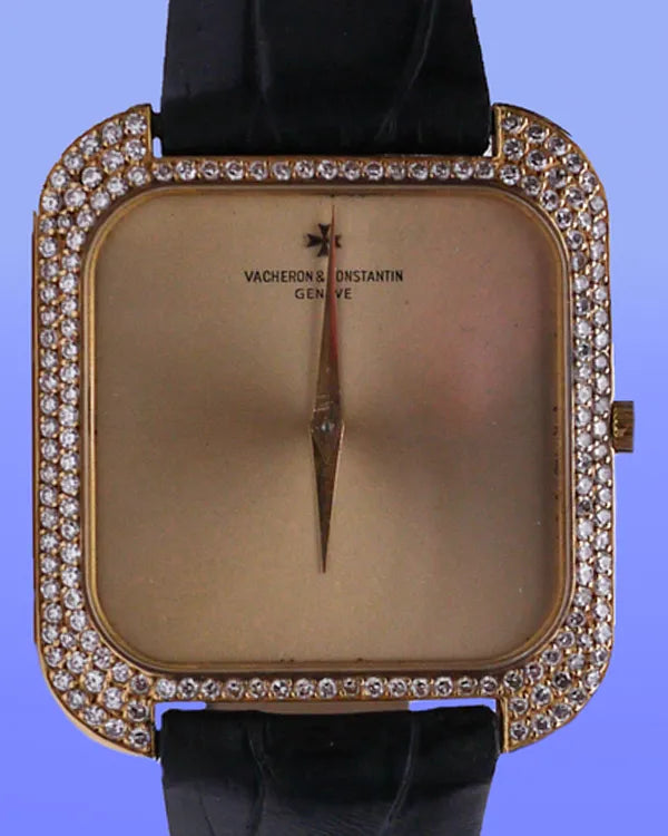 Vacheron Constantin Vintage 31MM Champagne Dial Leather Strap (33512)