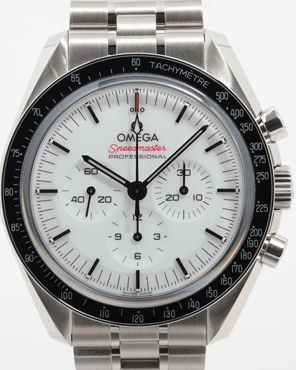 2025 Omega Speedmaster Professional Moonwatch 42MM White Dial Steel Bracelet (310.30.42.50.04.001)