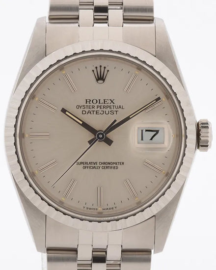 Rolex Datejust 36MM Silver Dial Jubilee Bracelet (16030)