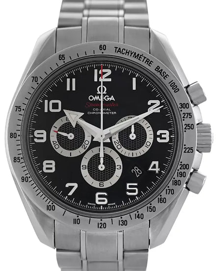 Omega Speedmaster Broad Arrow 44.25MM Black Dial Steel Bracelet (321.10.44.50.01.001)
