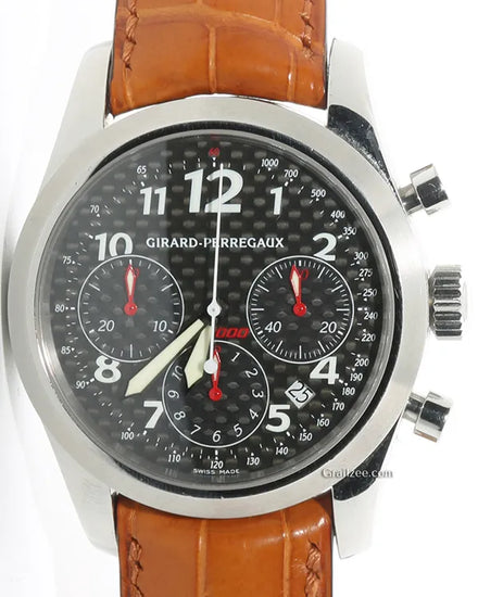 Girard Perregaux Ferrari L.E. 40MM Black Dial Leather Strap (4956)