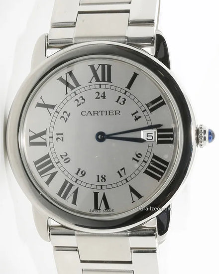 Cartier Ronde De Cartier 36MM Quartz Silver Dial Steel Bracelet (W6701005)