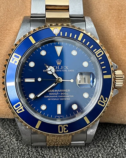 Rolex Submariner Date "Bluesy" 40MM Blue Dial Two-Tone Oyster Bracelet (16613)