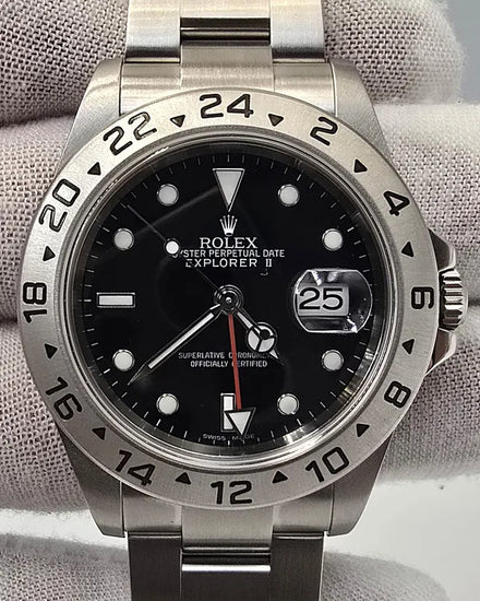 2007 (Z Serial) Rolex Explorer II 40MM Black Dial Oyster Bracelet (16570)