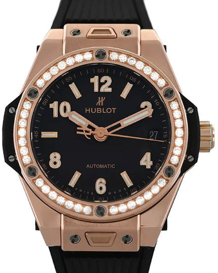 Hublot Big Bang 39MM Black Dial Rubber Strap (465.OX.1180.RX.1204)