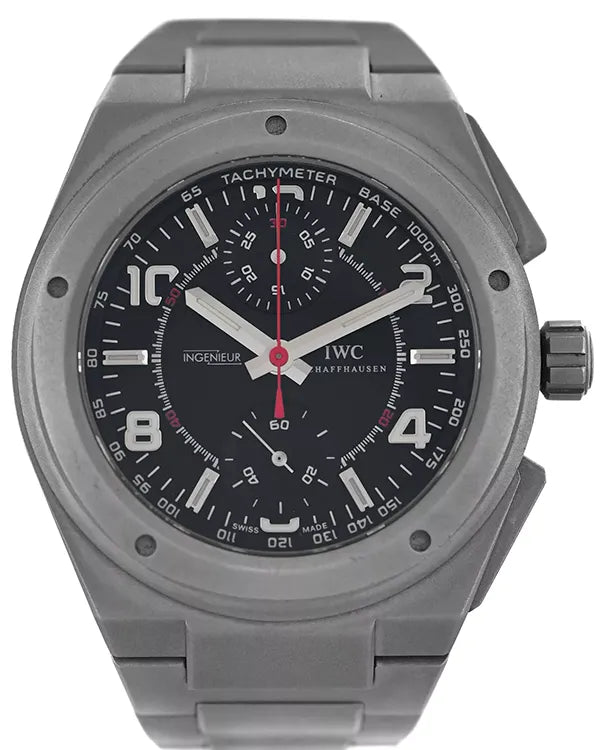 IWC Schaffhausen Ingenieur Chronograph AMG 42MM Black Dial Titanium Bracelet (IW372503)