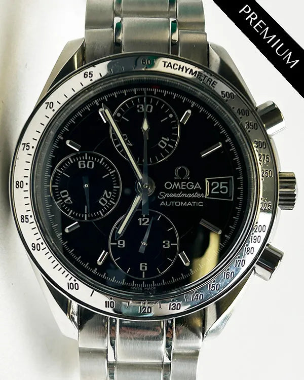 Omega Speedmaster Date 39MM Black Dial Steel Bracelet (3513.50.00)
