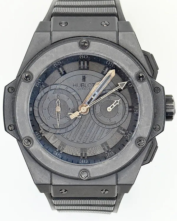 Hublot King Power Black Magic "Foudroyante" L.E. 48MM Black Dial Rubber Strap (715.CI.1110.RX)