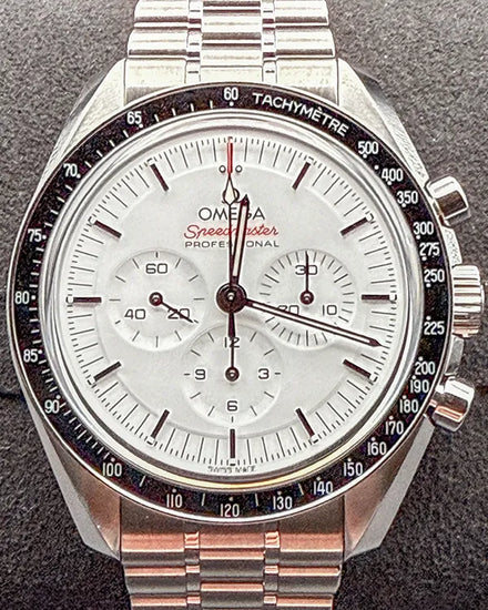 2024 Omega Speedmaster Professional Moonwatch 42MM White Dial Steel Bracelet (310.30.42.50.04.001)