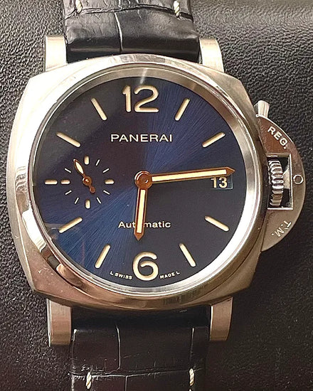 2020 Panerai Luminor Due 38MM Blue Dial Leather Strap (PAM00926)