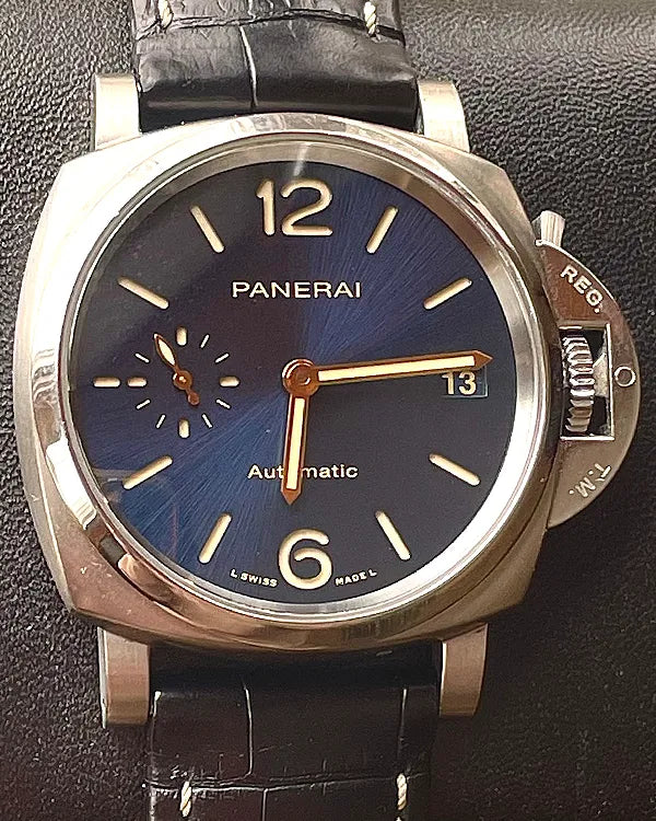 2020 Panerai Luminor Due 38MM Blue Dial Leather Strap (PAM00926)