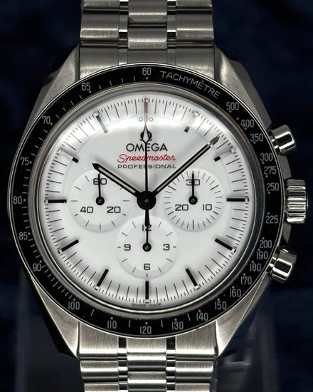 2024 Omega Speedmaster Professional Moonwatch 42MM White Dial Steel Bracelet (310.30.42.50.04.001)