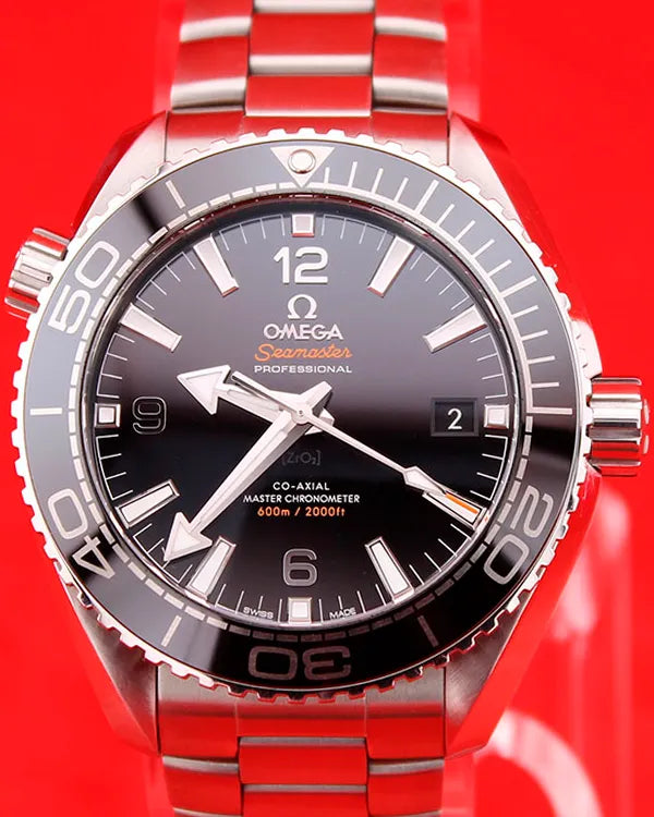 2019 Omega Seamaster Planet Ocean 600M 43.5MM Black Dial Steel Bracelet (215.33.44.21.01.001)