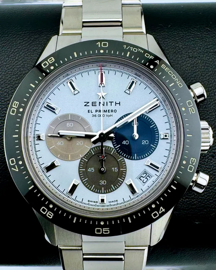No Reserve - 2024 Zenith Chronomaster 41MM White Dial Steel Bracelet (03.3100.3600/69)