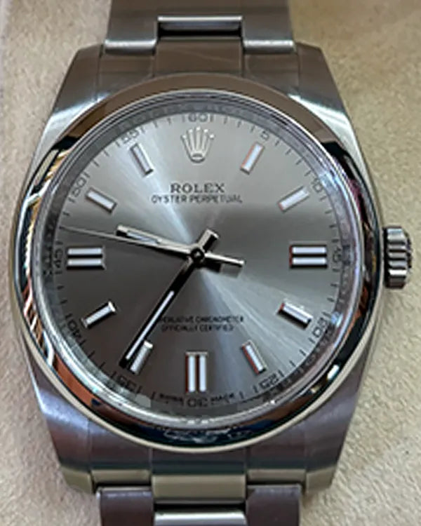2019 Rolex Oyster Perpetual 36MM Silver Dial Oyster Bracelet (116000)