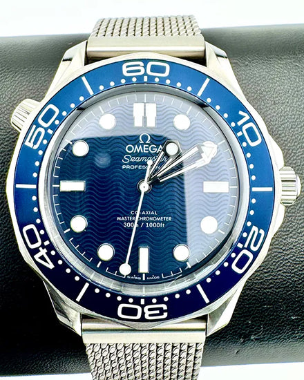 No Reserve - 2023 Omega Seamaster Diver 300M "James Bond 60th Anniversary" 42MM Blue Dial Steel Bracelet (210.30.42.20.03.002)