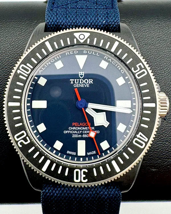 No Reserve - 2025 Tudor Pelagos FXD "Alinghi Red Bull Racing" 42MM Blue Dial Textile Strap (25707KN)