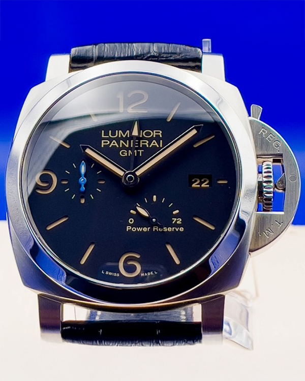 2018 Panerai Luminor 1950 3 Days 44MM Black Dial Leather Strap (PAM01321)
