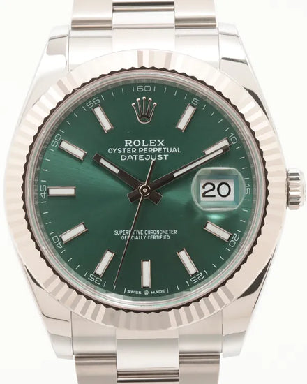 2024 Rolex Datejust 41MM Green Dial Oyster Bracelet (126334)
