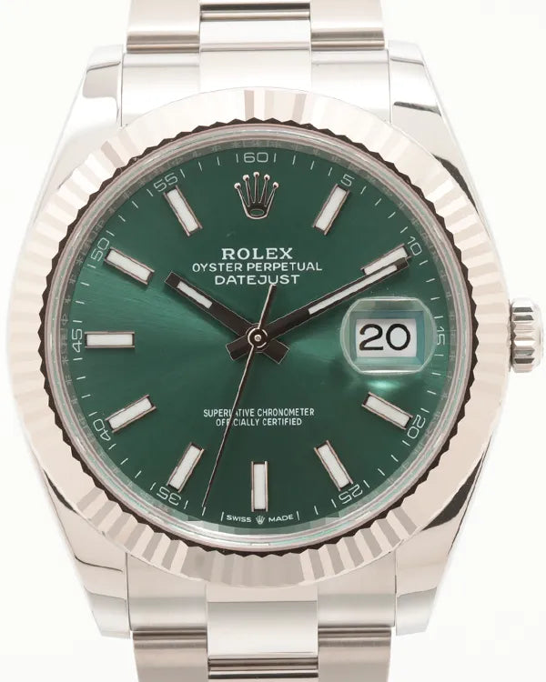 2024 Rolex Datejust 41MM Green Dial Oyster Bracelet (126334)