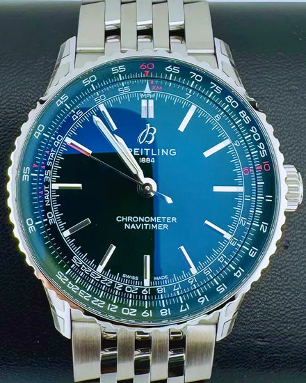 No Reserve - 2025 Breitling Navitimer 41MM Green Dial Steel Bracelet (A17329)