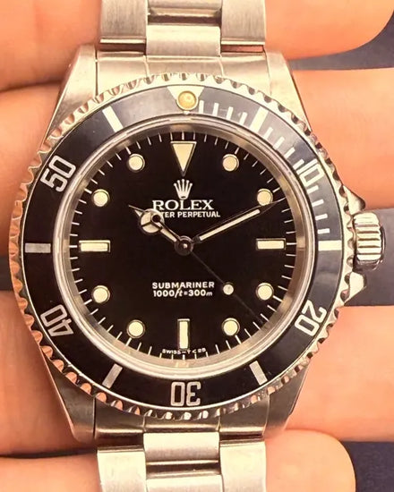 Rolex Submariner No-Date 40MM Black Dial Oyster Bracelet (14060)