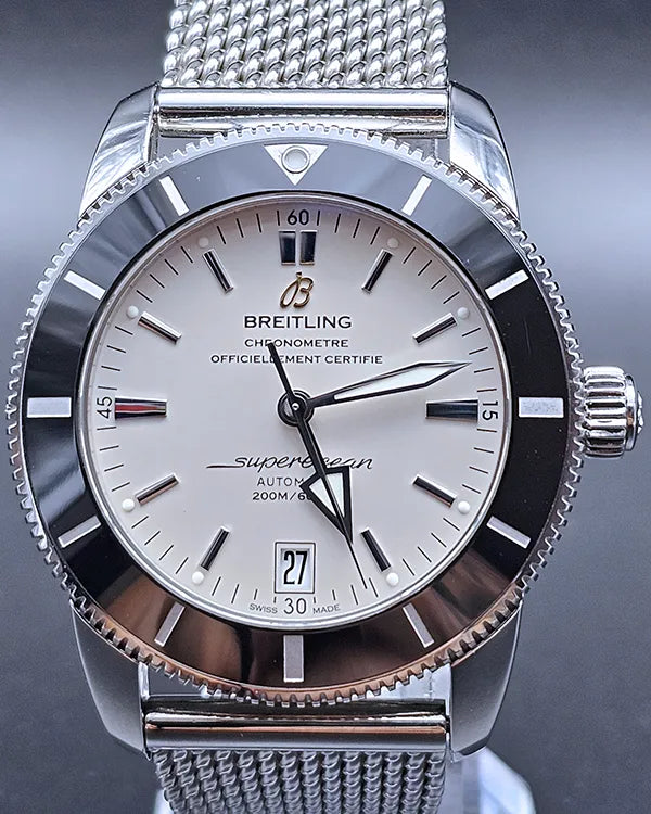 Breitling Superocean Heritage II 42MM Silver Dial Steel Bracelet (AB2010)