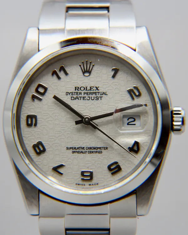 Rolex Datejust 36MM White "Jubilee" Dial Oyster Bracelet (16200)
