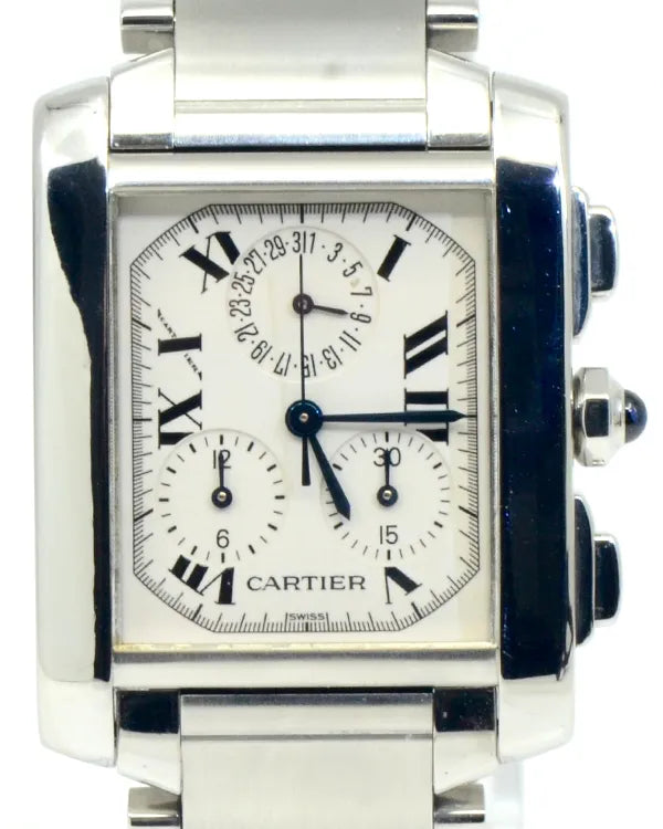 Cartier Tank Française 28MM Quartz Silver Dial Steel Bracelet (2303)