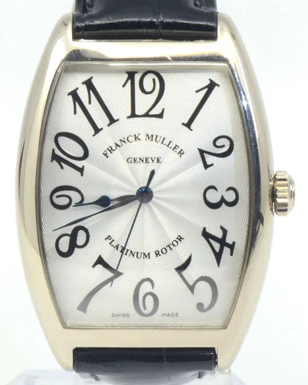 Franck Muller Cintrée Curvex 31MM Silver Dial Leather Strap (2852 SC)