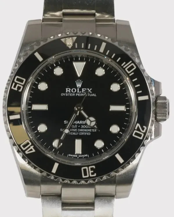 2019 Rolex Submariner No Date 40MM Black Dial Oyster Bracelet (114060)