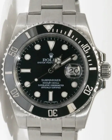 2012 Rolex Submariner Date 40MM Black Dial Oyster Bracelet (116610LN)