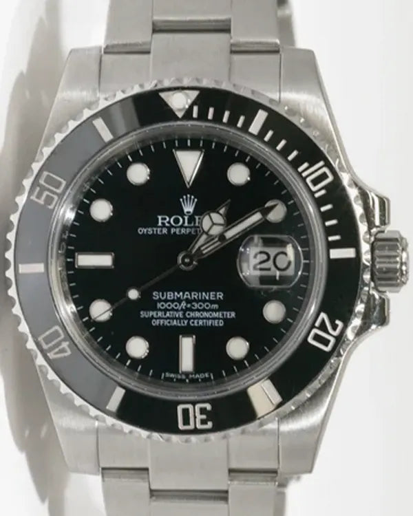 2012 Rolex Submariner Date 40MM Black Dial Oyster Bracelet (116610LN)