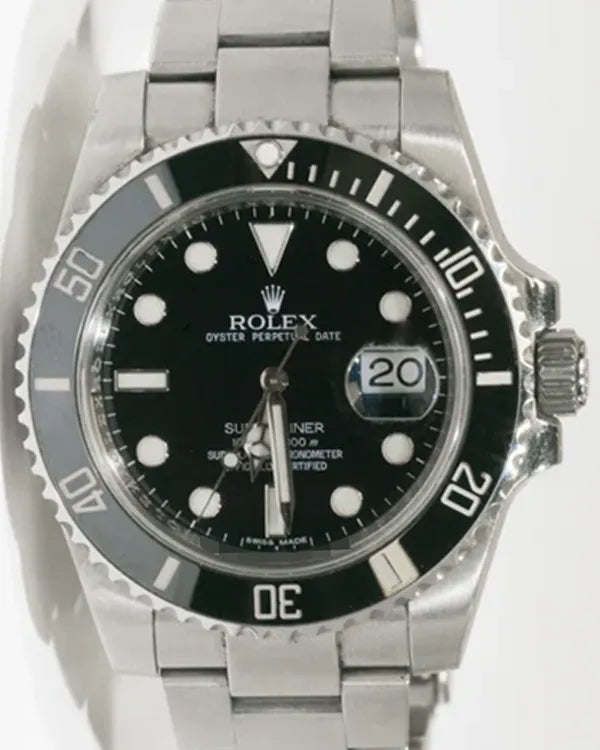 2011 Rolex Submariner Date 40MM Black Dial Oyster Bracelet (116610LN)