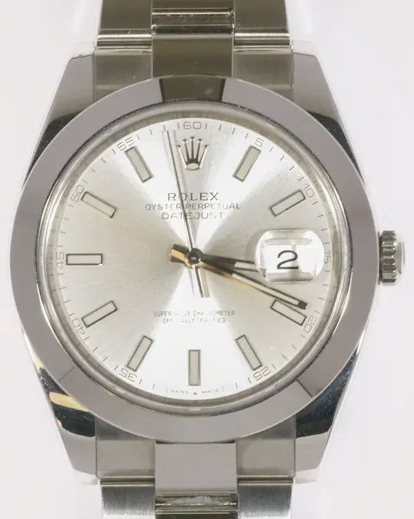 2024 Rolex Datejust 41MM Silver Dial Oyster Bracelet (126300)