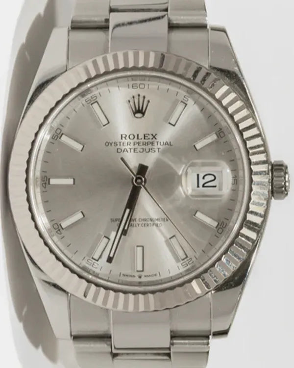2020 Rolex Datejust 41MM Silver Dial Oyster Bracelet (126334)