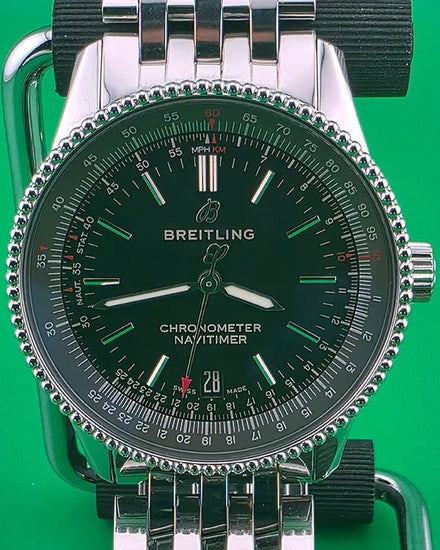 2019 Breitling Navitimer 38MM Black Dial Steel Bracelet (A17325241B1A1)