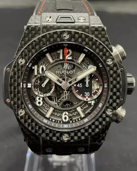 2016 Hublot Big Bang Unico 45MM Skeleton Dial Rubber Strap (411.QX.1170.RX)