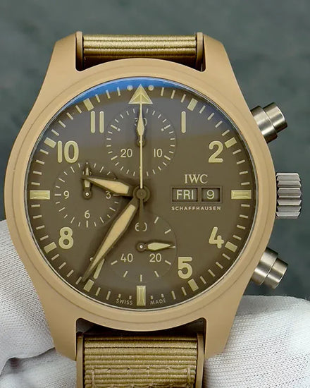 2023 IWC Schaffhausen Pilot Top Gun "Mojave Desert" 41MM Brown Dial Textile Strap (IW389402)