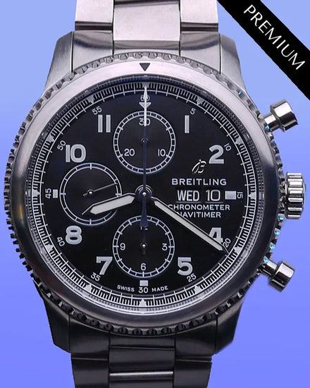 No Reserve - 2020 Breitling Navitimer 8 43MM Black Dial Steel Bracelet (A13314101B1A1)