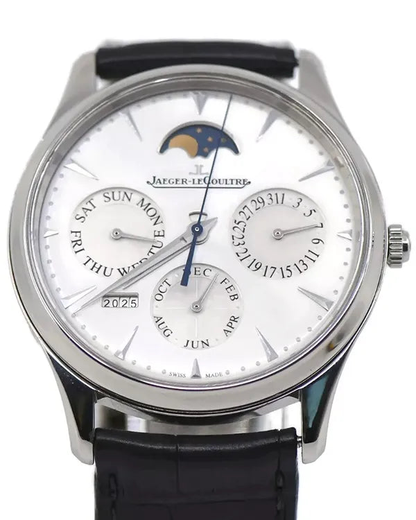2017 Jaeger-LeCoultre Classic Perpetual Calendar 39MM Silver Dial Leather Strap (Q130842J)