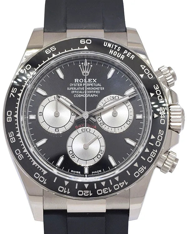 2024 Rolex Cosmograph Daytona 40MM Black Dial Rubber Strap (126519LN)