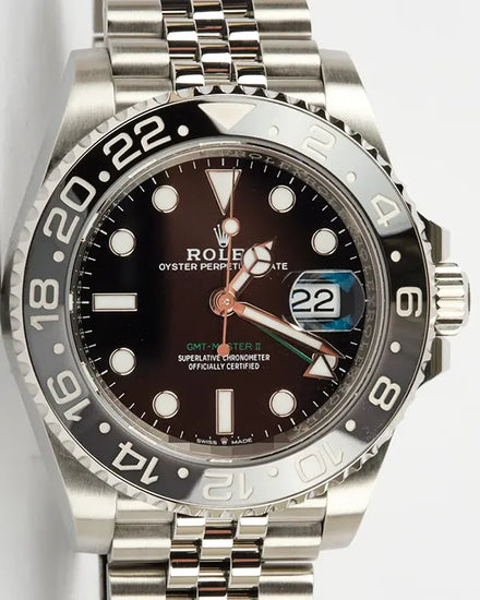 2024 Rolex GMT-Master II "Bruce Wayne" 40MM Black Dial Jubilee Bracelet (126710GRNR)