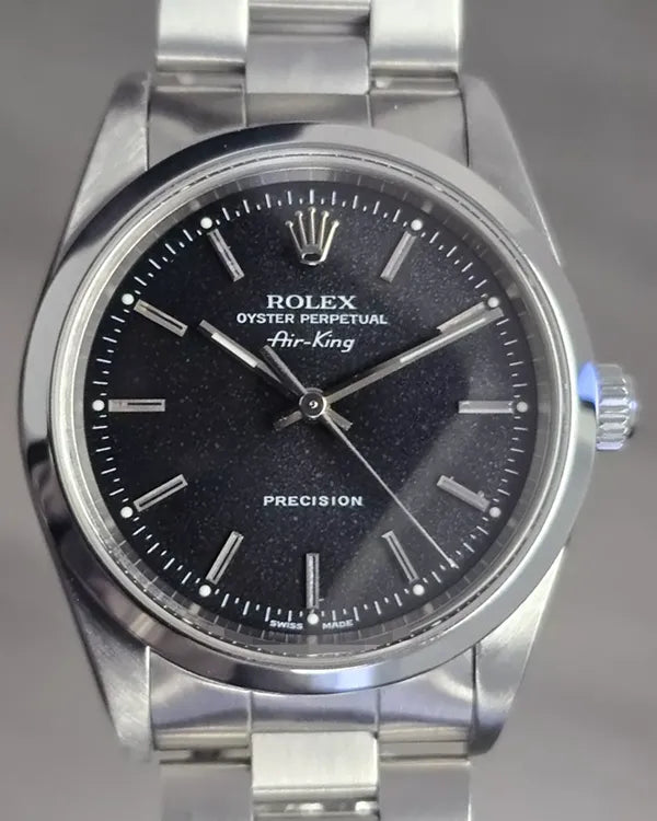2000 Rolex Air-King 34MM Black Dial Oyster Bracelet (14000)