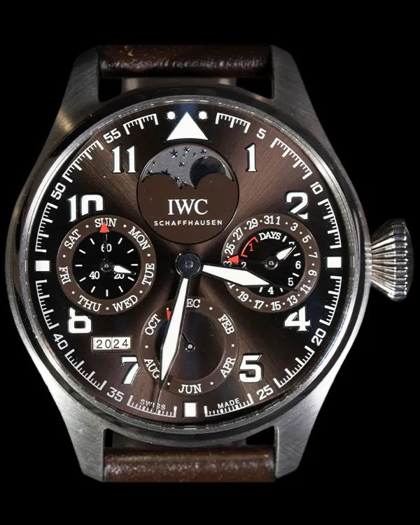 2020 IWC Schaffhausen Pilot ''Antoine de Saint-Exupery'' L.E. 46MM Brown Dial Leather Strap (IW503801)