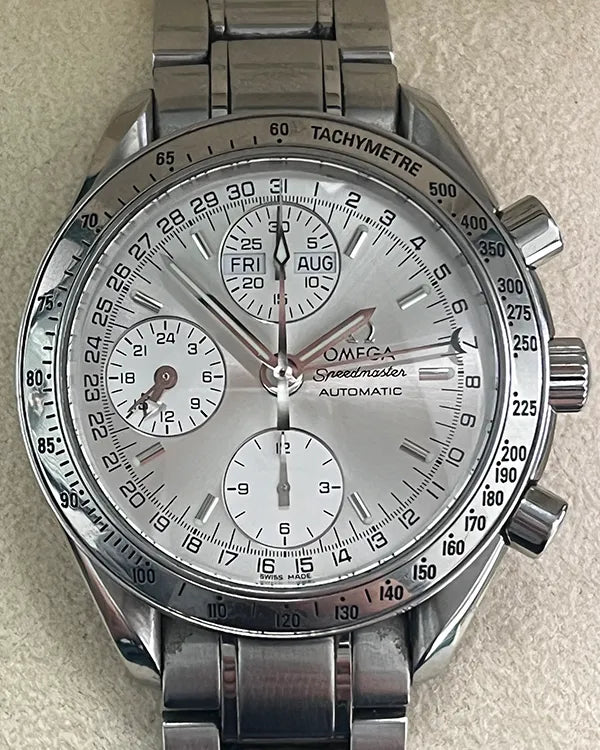 Omega Speedmaster Day-Date 39MM Silver Dial Steel Bracelet (3523.30.00)