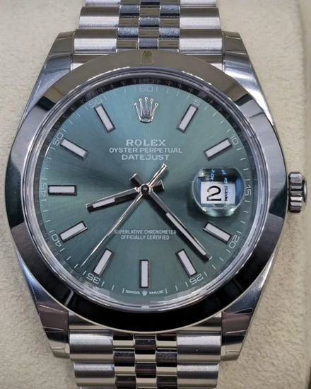 2025 Rolex Datejust 41MM Green Dial Jubilee Bracelet (126300)